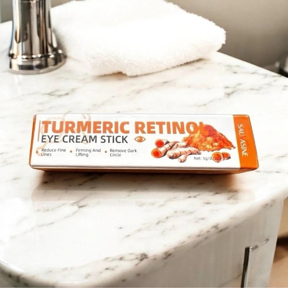 Sauvesine Retinol Under Eye Balm Stick Tumeric Hydrating Eye Cream NIB